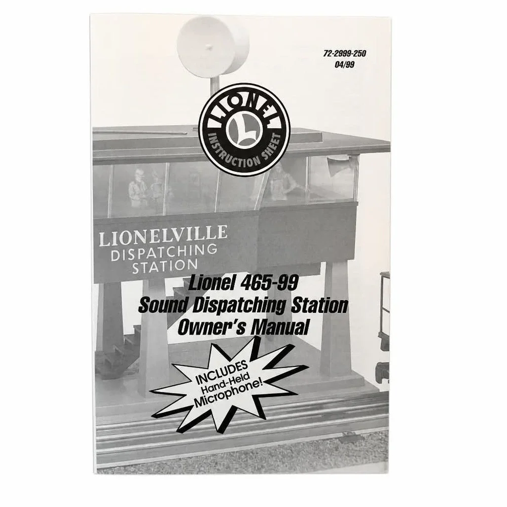 Lionel 6-22999 Sound Dispatching Station No 465-99 O Gauge Microphone NIB NEW